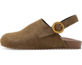 Сабо Toni Suede Clogs от Amie Rafa на танкетке серо-коричневые