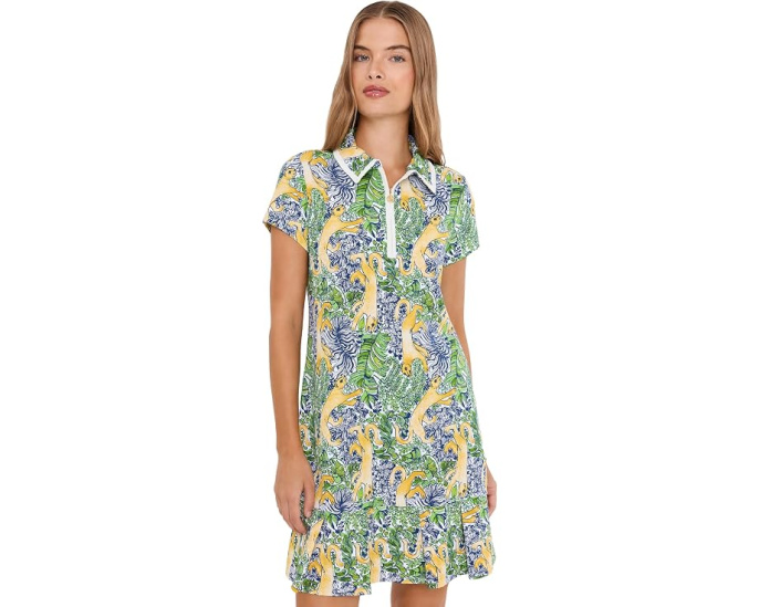 Платье Lilly Pulitzer Cayo Costa с плиссировкой