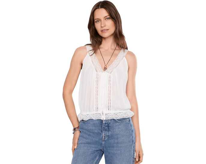 Топ Free People Celeste Tank с V-образным вырезом