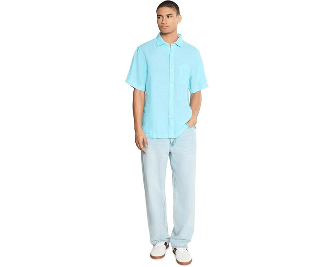 Льняная рубашка Tommy Bahama S/S Paradise Breezer с боковыми разрезами