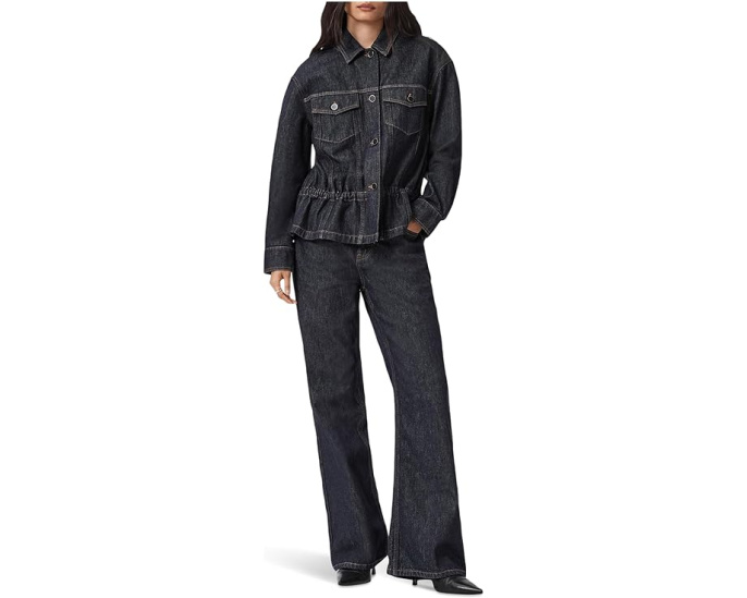 Куртка-тракер Denby Peplum AllSaints из денима