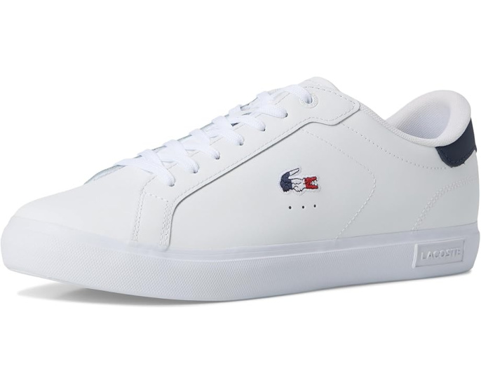 Кожаные кроссовки Lacoste Powercourt с контрастными элементами