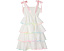 Платье Lola and The Boys Rainbow Tiered Bow с ярусами и бретелями-бантами