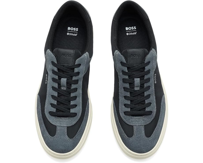 Кроссовки BOSS Kieran Cupsole из замши на платформе