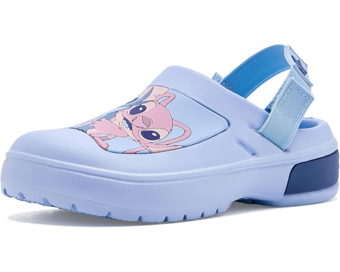 Детские сабо Ground Up Stitch and Angel с синим дизайном