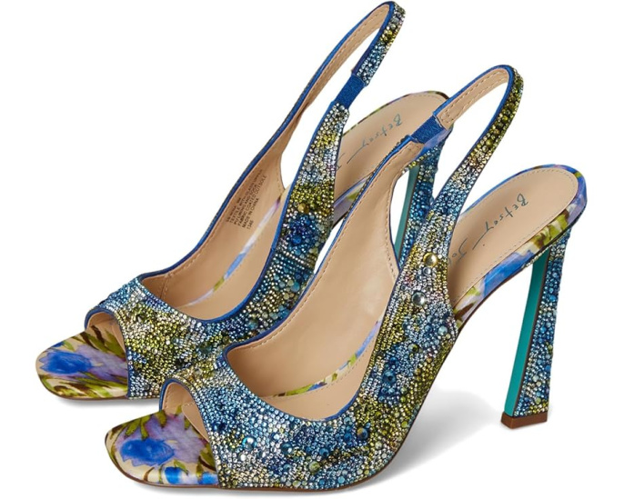 Босоножки Blue by Betsey Johnson Mina на каблуке со стразами