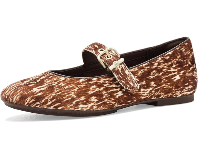 Туфли FitFlop Delicato Pony Cow из пони с ремешком