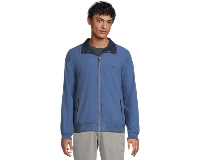 Куртка L.L.Bean Reversible Warm Up Regular на флисе и ветровке с карманами