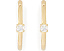 Серьги-кольца Kate Spade New York Bold Small Hoops с цирконием и жемчугом