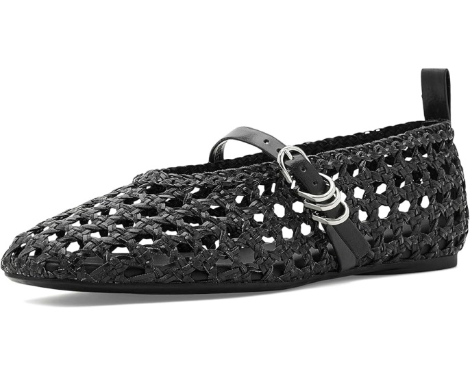 Балетки rag & bone Spire Mary Jane из полиуретана с регулируемой пряжкой