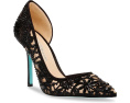 Туфли Chic Blue by Betsey Johnson с острым носом и стразами на высоком каблуке