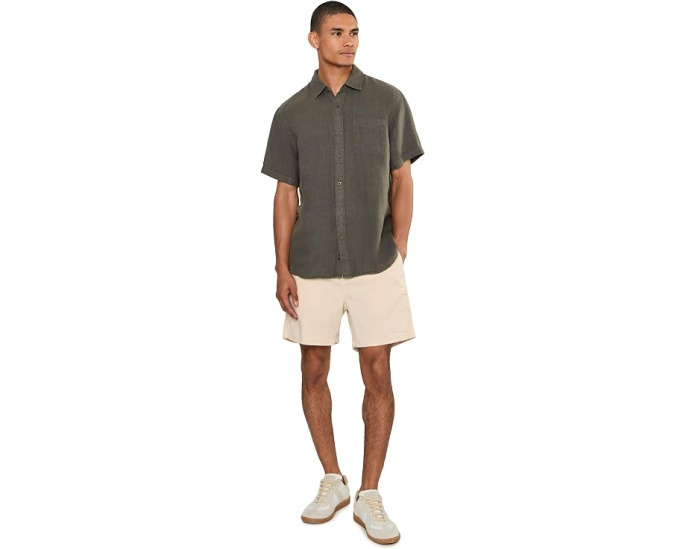 Faherty Short Sleeve Palma Linen Shirt льняная рубашка
