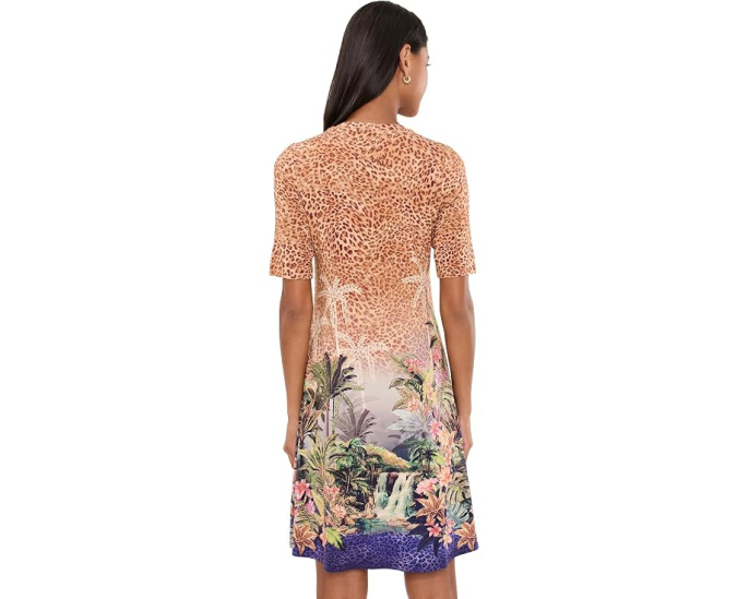 Платье Johnny Was The Janie Favorite с рукавом три четверти и круглым вырезом
