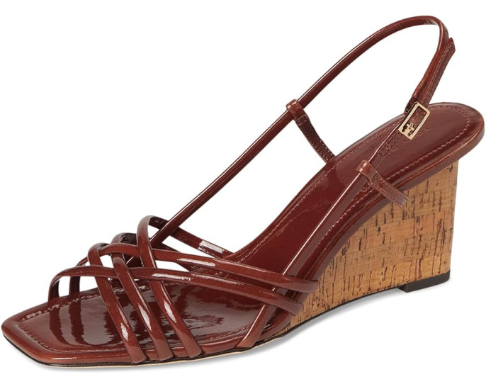 Босоножки Tory Burch Multi Strap Wedge Sandals 75mm на платформе с ремешками