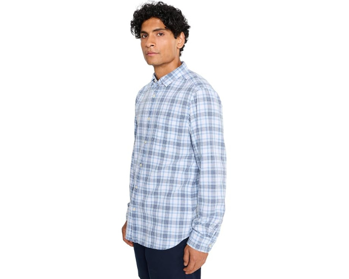 Рубашка Vineyard Vines Sandstone Plaid Island Cotton из хлопка в клетку