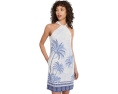Платье Tommy Bahama Palm Paradise Halter из шелка с запахом