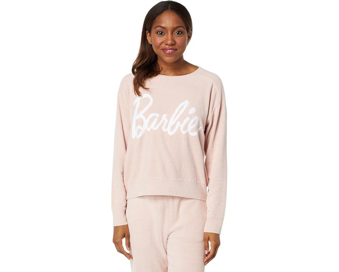 Barefoot Dreams Толстовка CozyChic Ultra Lite Barbie с логотипом