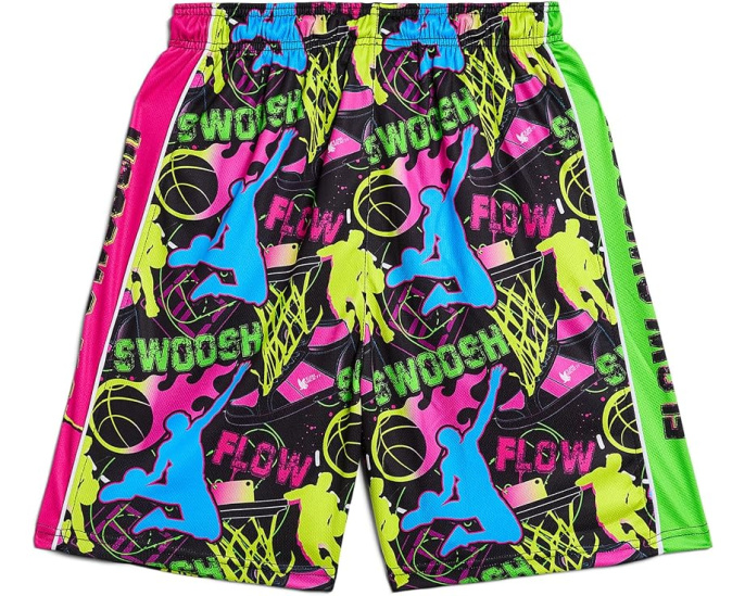 FLOW SOCIETY Flow Swoosh Neon Shorts, дышащая сетка