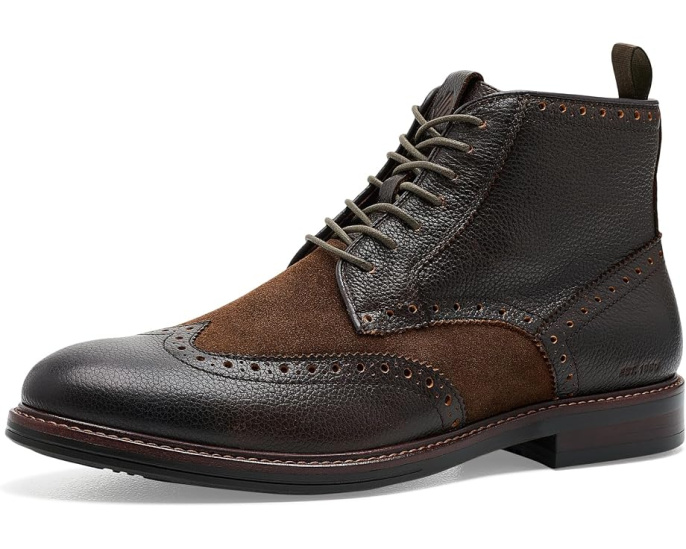 Johnston & Murphy ботинки XC+ Durham Wingtip из кожи и замши