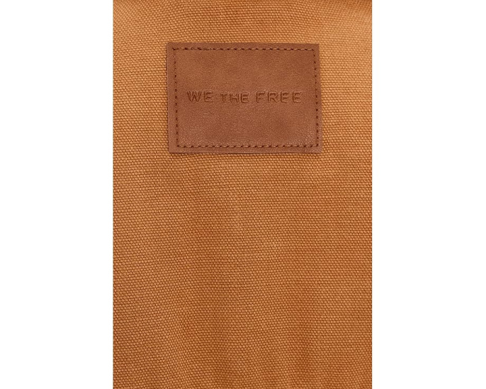 Джинсовая куртка We The Free Lemon от Free People oversize с контрастным воротником