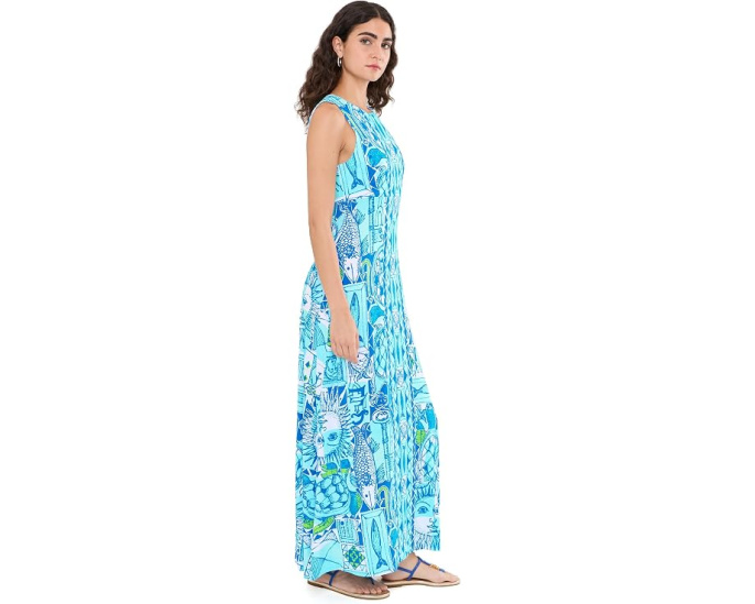 Макси-платье Lilly Pulitzer Ellison с принтом и расклешенной юбкой