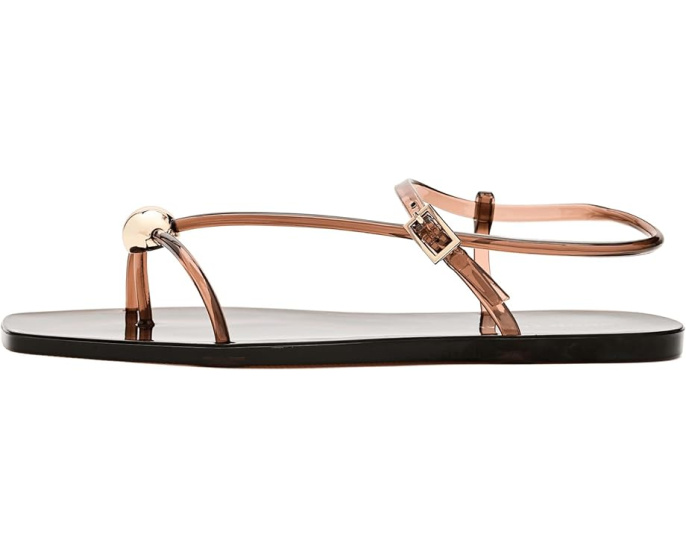 Босоножки Loeffler Randall Dana из блестящего материала с ремешками