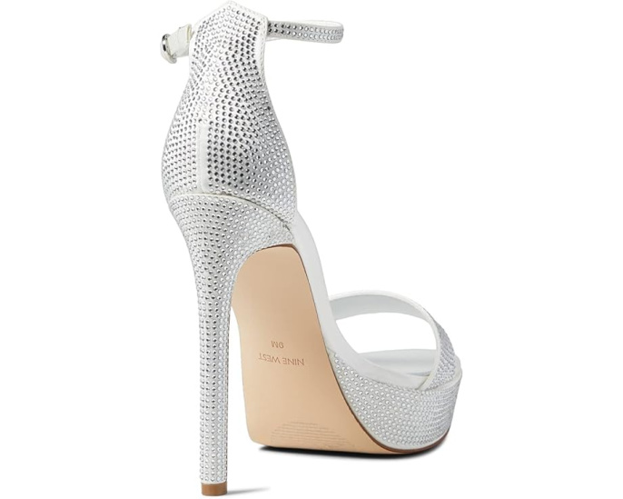 Вечерние босоножки Nine West Goout на высокой платформе со стразами