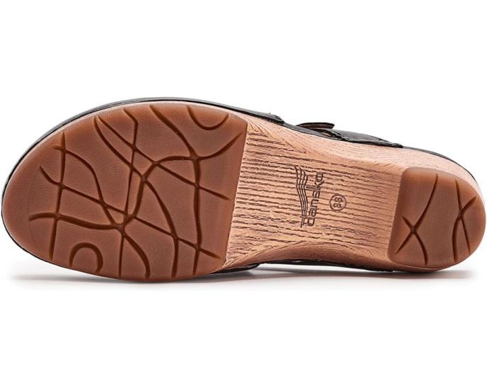 Клоги Dansko Leandra с кожаным верхом и энергопоглощающей подошвой