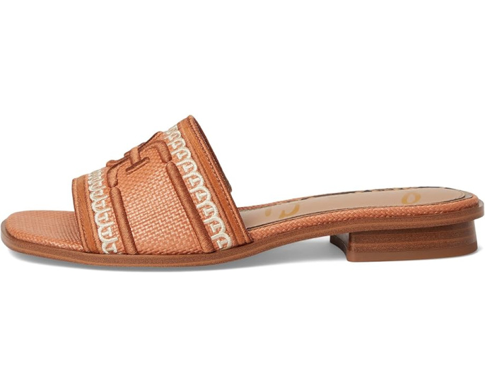 Сандалии Sam Edelman Stevie с плетеным верхом и логотипом Double E