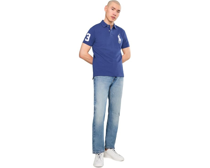 Поло Polo Ralph Lauren Custom Slim Fit Big Pony из хлопка