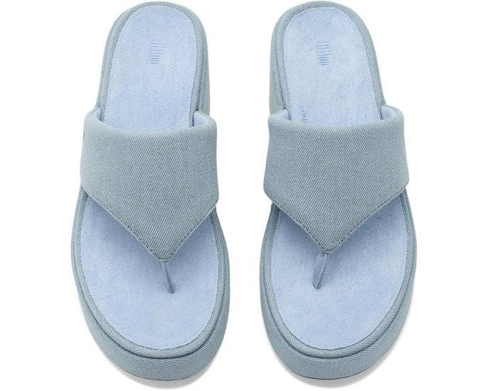 FitFlop Сандалии Platfforms Denim на клиновидном каблуке
