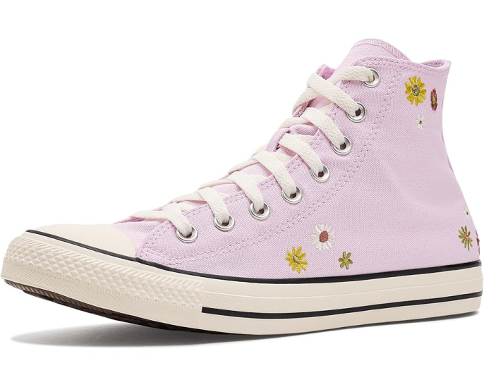 Converse Chuck Taylor All Star высокие кроссовки с вышитыми цветами
