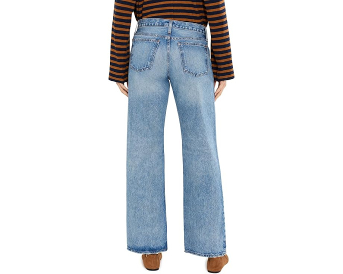 Джинсы свободного кроя Madewell с низкой посадкой
