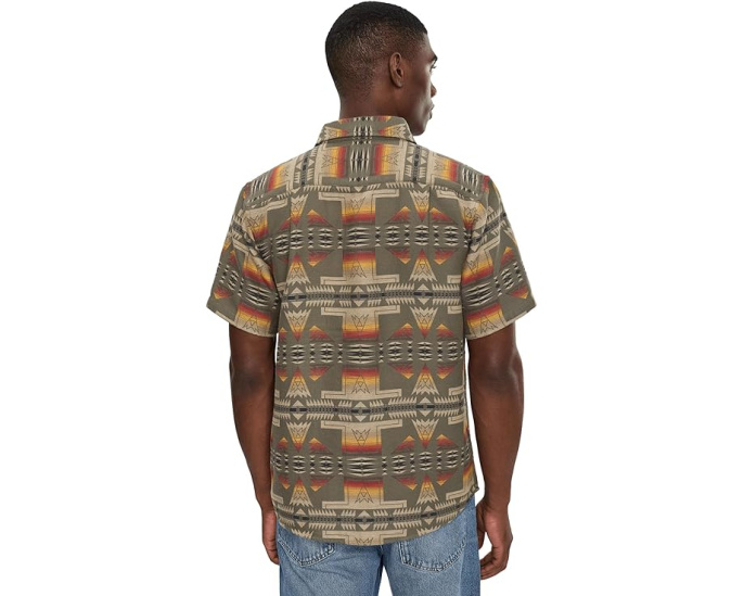 Pendleton рубашка из замши Gateway с коротким рукавом и геометрическим принтом