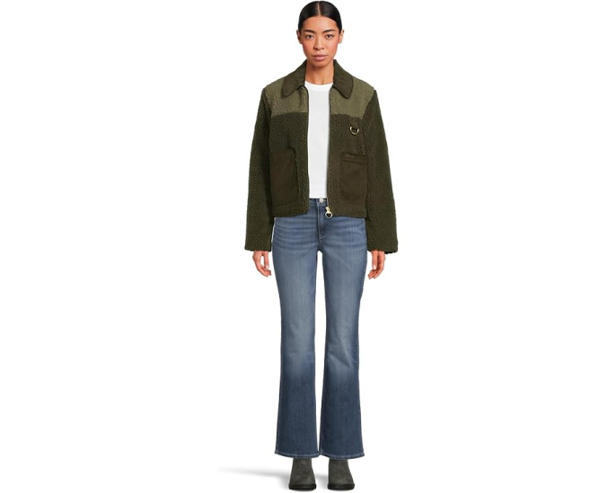 Флисовая куртка Barbour Malena укороченного кроя с карманами