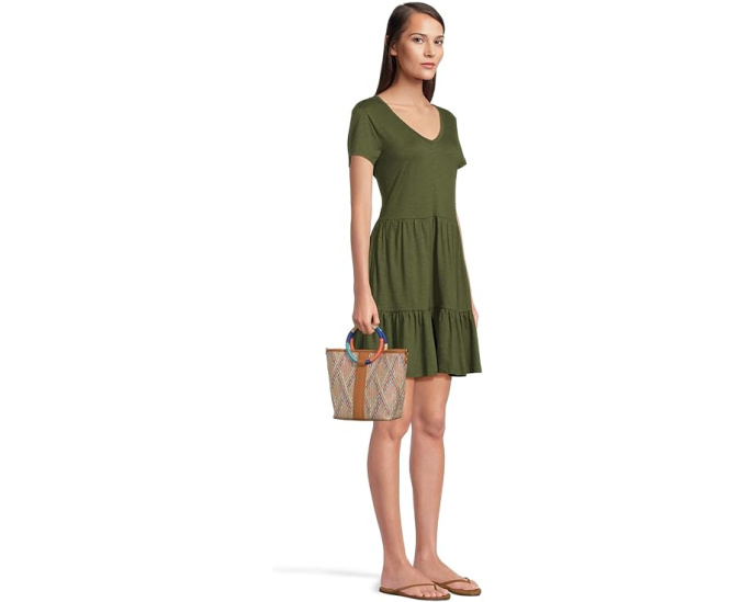 HOBO Luna Small Tote из рафии со съёмным ремнём для кроссбоди