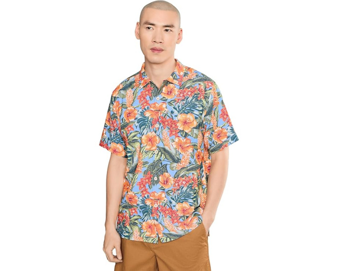 Рубашка Tommy Bahama Coastal Ease Golden Gardens цвета темный спа