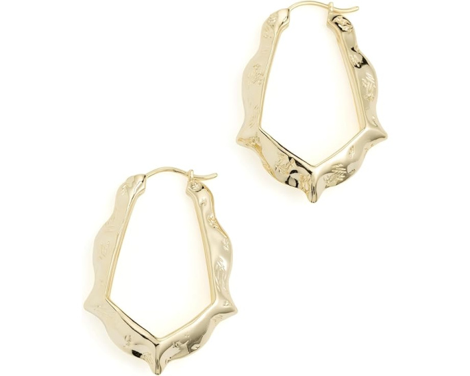 Серьги-кольца Kendra Scott Adriana с фигурной оправой