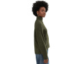 Свитер Madewell Fluffy Wool Balham Hi-Low Turtle из смеси альпаки с объемной вязкой