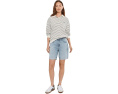 Шорты Ex-Boyfriend Mid-Rise Slouchy из хлопка AG Jeans с длиной шагового шва 7 дюймов