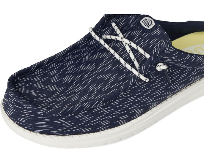 Кроссовки Hey Dude Wally Slip Jersey Jacquard с дышащим верхом и технологией Flex & Fold