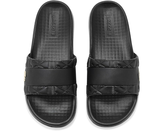 Вьетнамки Lacoste Hybrid Serve Slides с монограммой