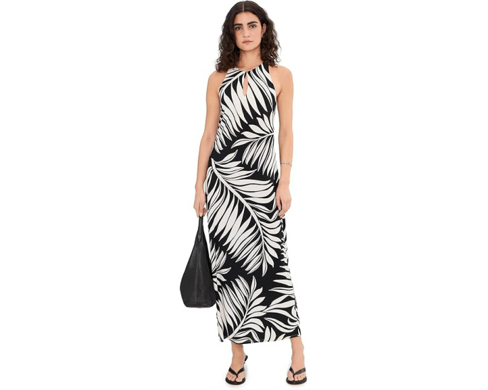 Tommy Bahama макси платье Carmela Lush Zebra с встроенным бюстгальтером