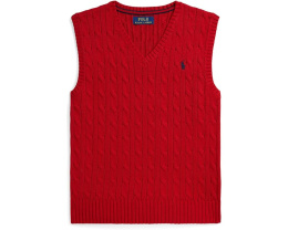 Жилет свитер с косой из хлопка Polo Ralph Lauren Kids для детей