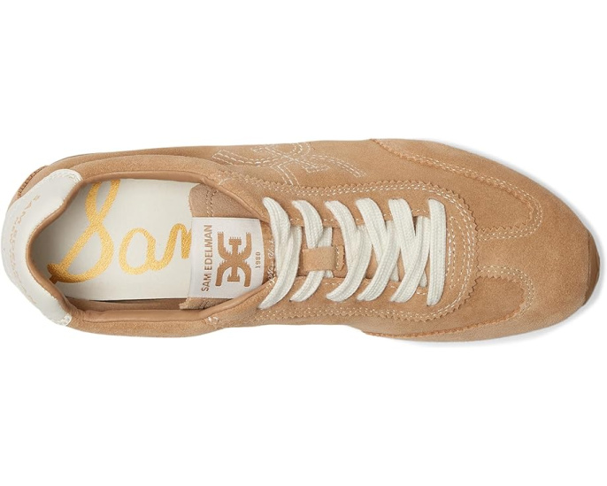 Кроссовки Sam Edelman Isella в ретро стиле из кожи с круглым носком