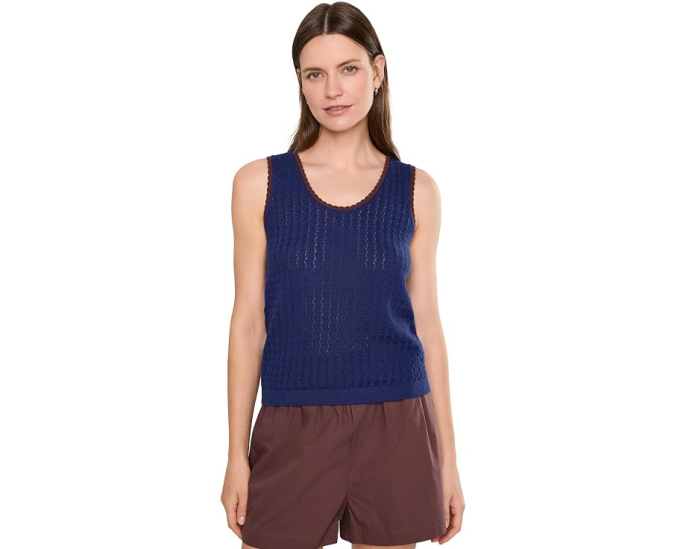 Вязаный топ Jocey Knit Top от Varley с круглым вырезом