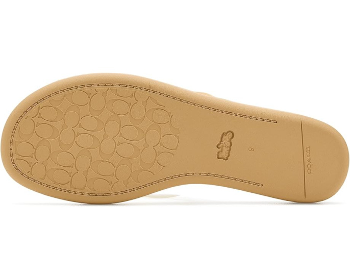 Шлепанцы Jelly Flip Flops COACH из глянцевого пластика