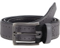 Johnston & Murphy XC4 Perfed Edge Belt из кожи с пряжкой под темный металл