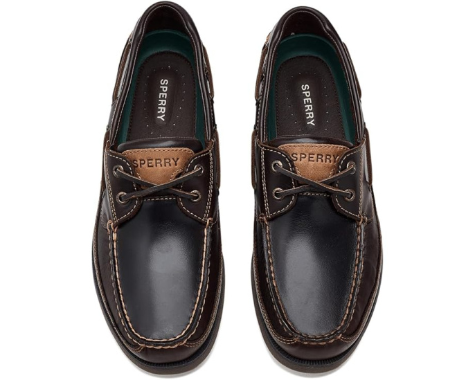 Ботинки Sperry Mako 2 Eye из кожи с ручной строчкой и противоскользящей подошвой