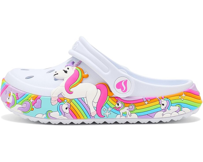 Детские сабо SKECHERS KIDS Summer Scene-Rainbow Wish с регулируемым ремешком